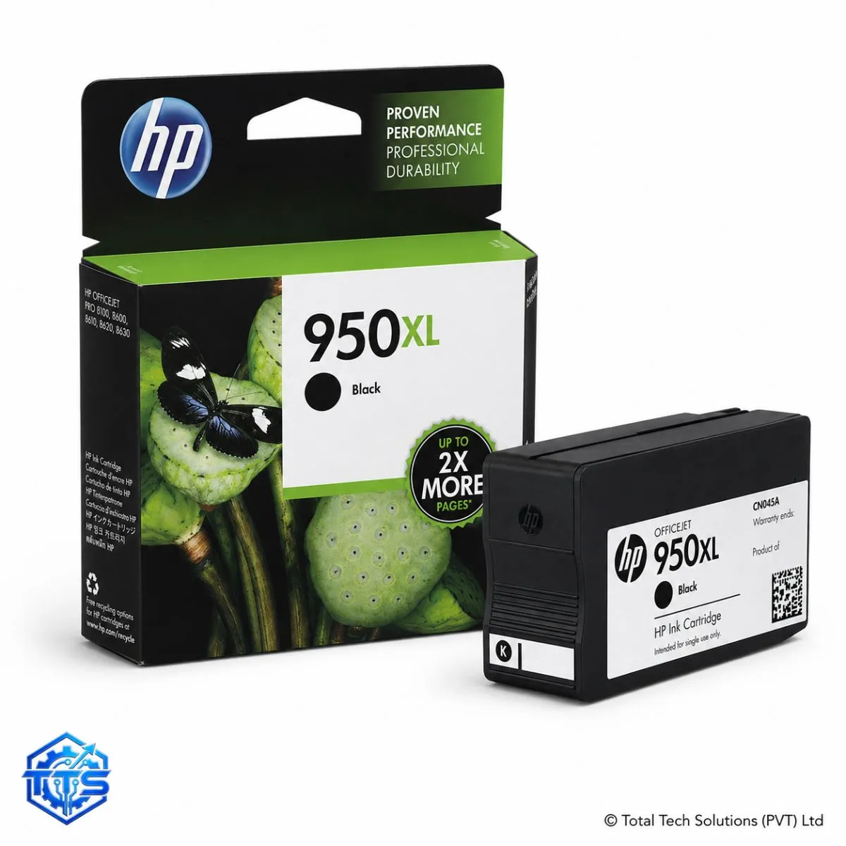 HP 950XL High Yield Black Original Ink Cartridge, image 2