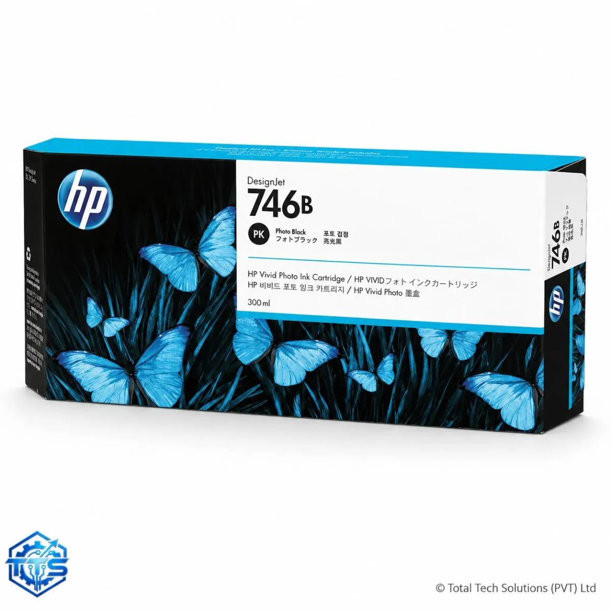 HP 746B 300-ml Photo Black DesignJet Ink Cartridge, image 4