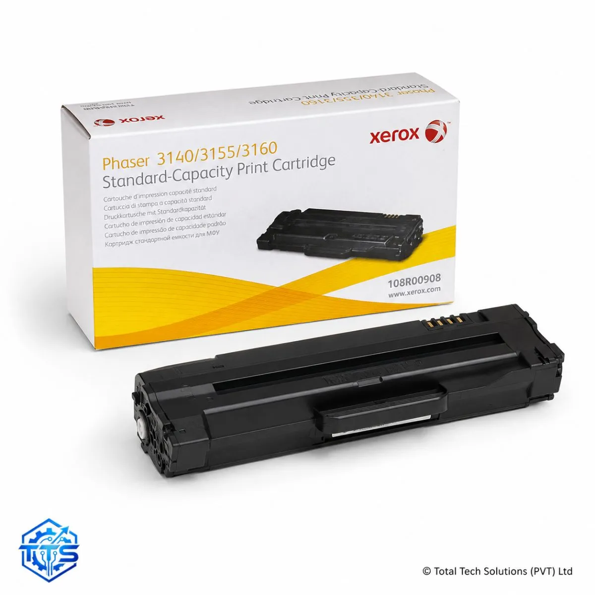 Xerox Phaser 3140 Standard Yield Black Toner Cartridge, image 2