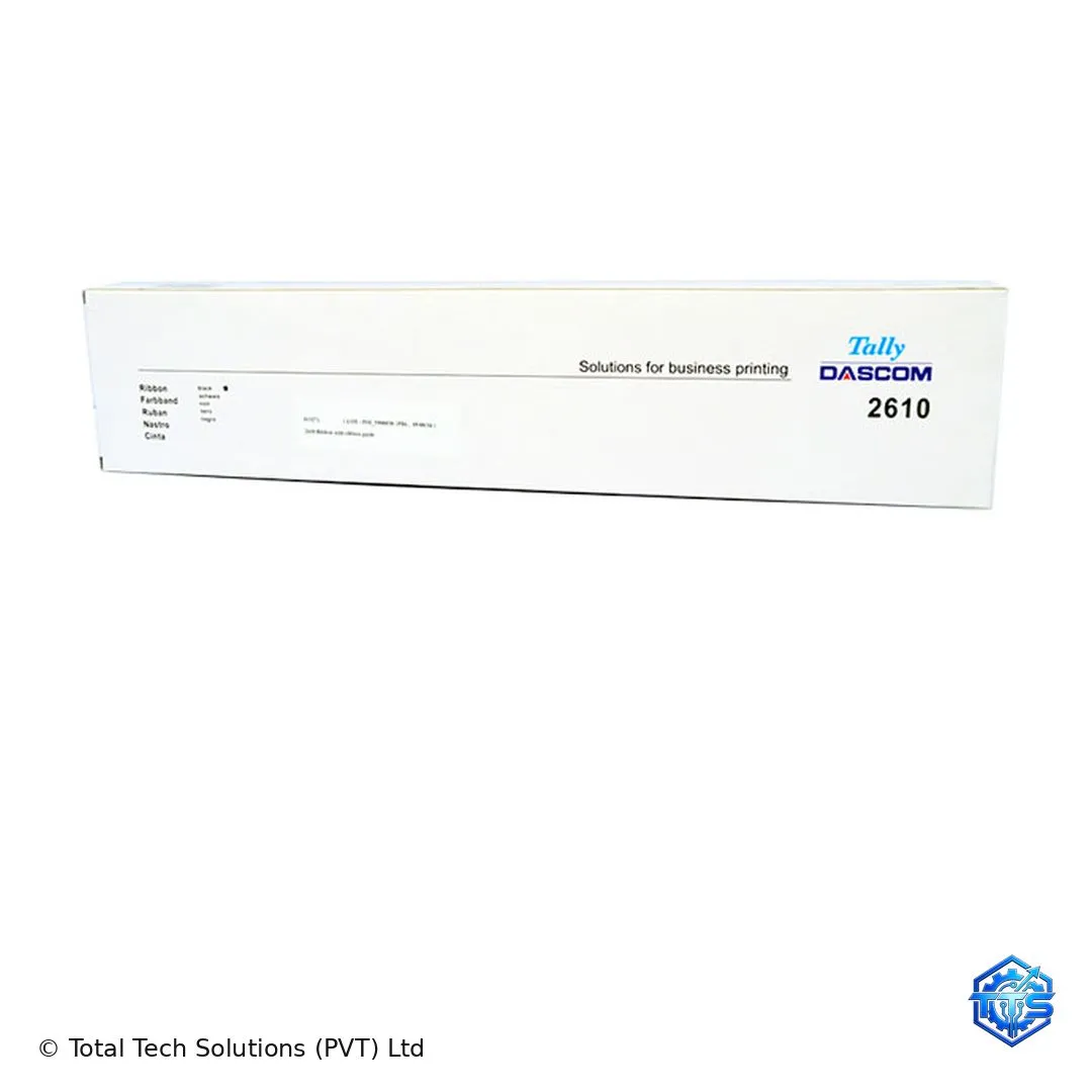 Tally Dascom 2610 Black Printer Ribbon - 15 Million Characters