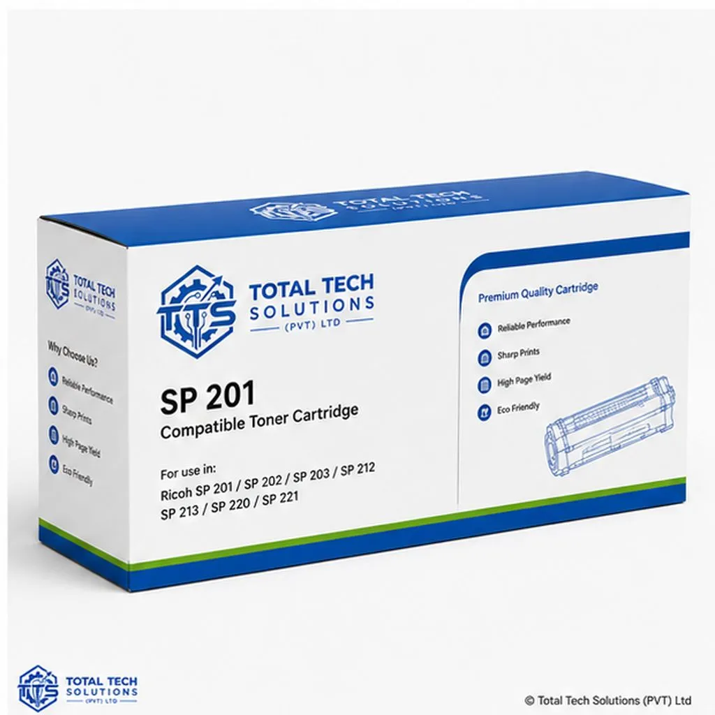 Total Tech Solutions Ricoh SP 201 Compatible Black Toner Cartridge for SP 201N / SP 201Nw Printers, image 2