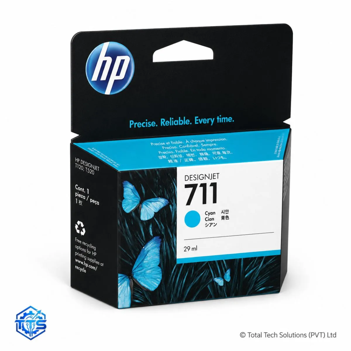 HP 711 29-ml Original DesignJet Ink Cartridge for T120 / T520
