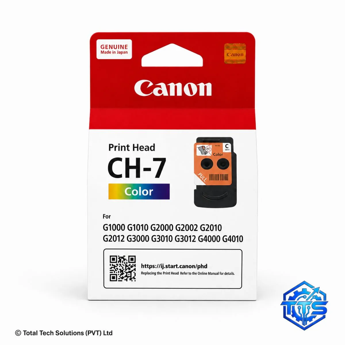 Canon CH-7 Tri-Color Print Head CA92 for PIXMA G1000 / G1010 / G2000 / G2010 / G3000 / G3010 / G4000 / G4010, image 3