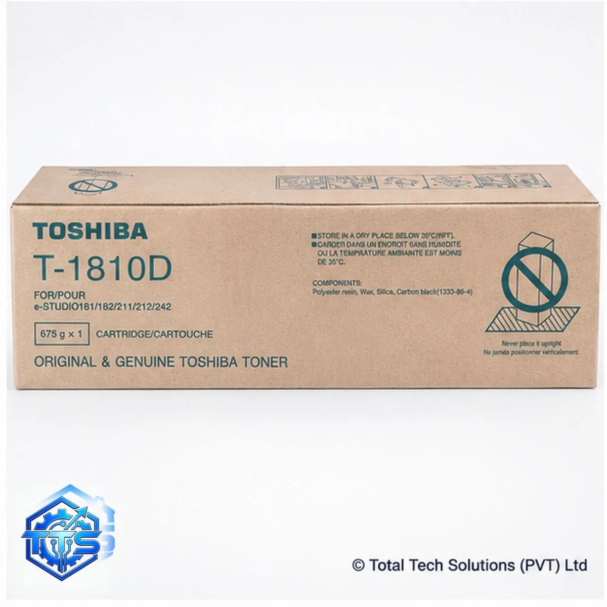 Toshiba T-1810D Original Black Toner Cartridge for e-Studio 181/182/211/212/242, image 3