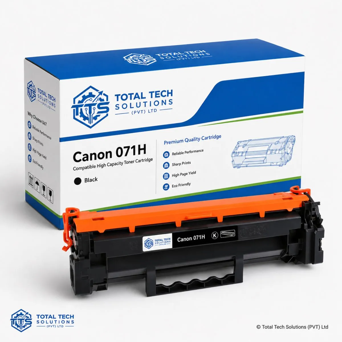 Total Tech Solutions Canon 071H Black Compatible High Capacity Toner Cartridge, image 2