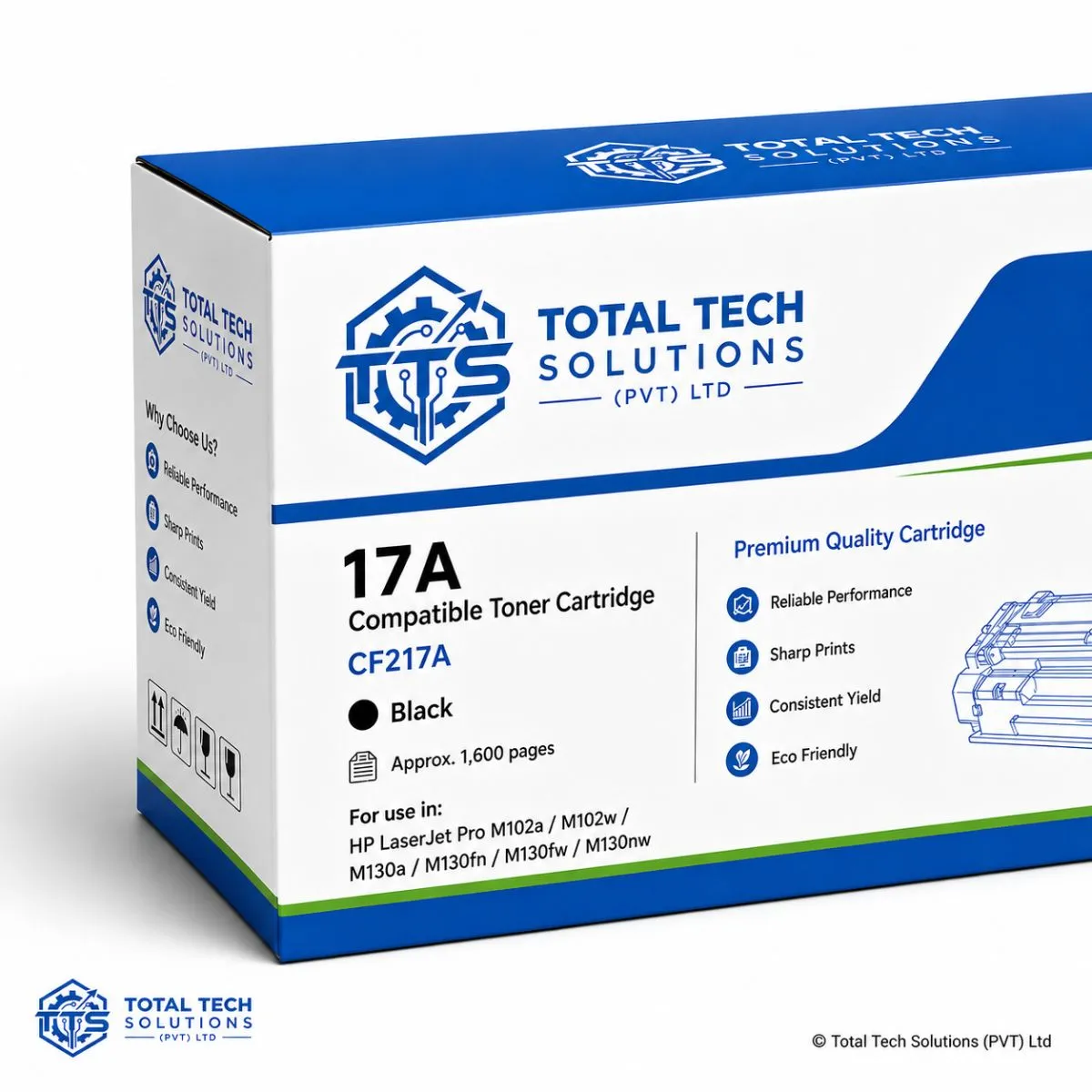 HP Compatible HP 17A Compatible Toner Cartridge, image 4
