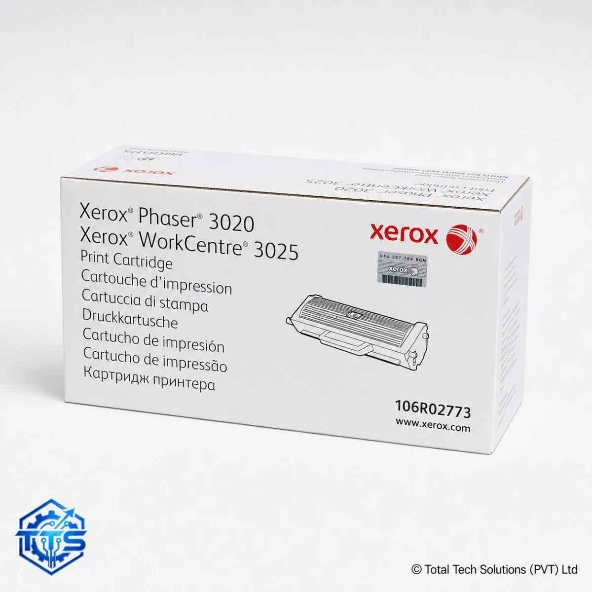Xerox Phaser 3020 / WorkCentre 3025 Original Black Toner Cartridge, image 3