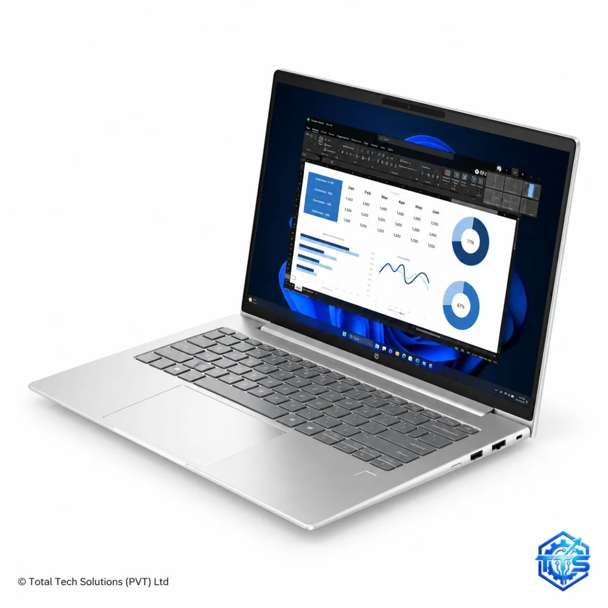 HP ProBook 4 G1i 14-inch Laptop - Intel Core Ultra 5 225U / 16GB / 512GB SSD / WUXGA / DOS, image 4