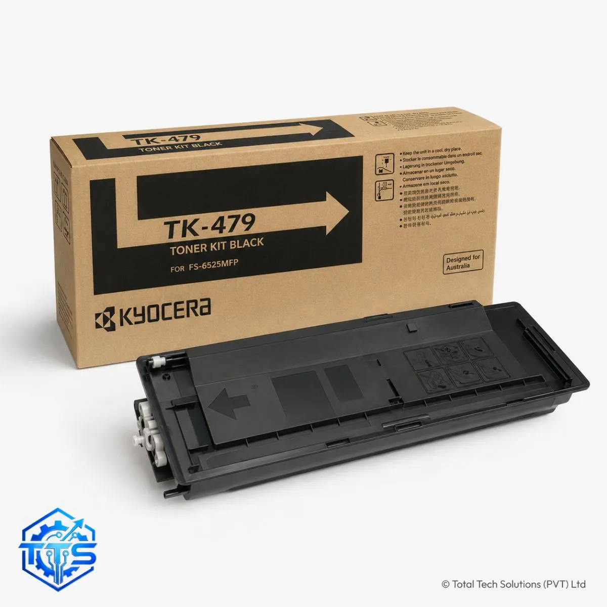 Kyocera TK-479 Original Black Toner Cartridge for FS-6525MFP, image 2