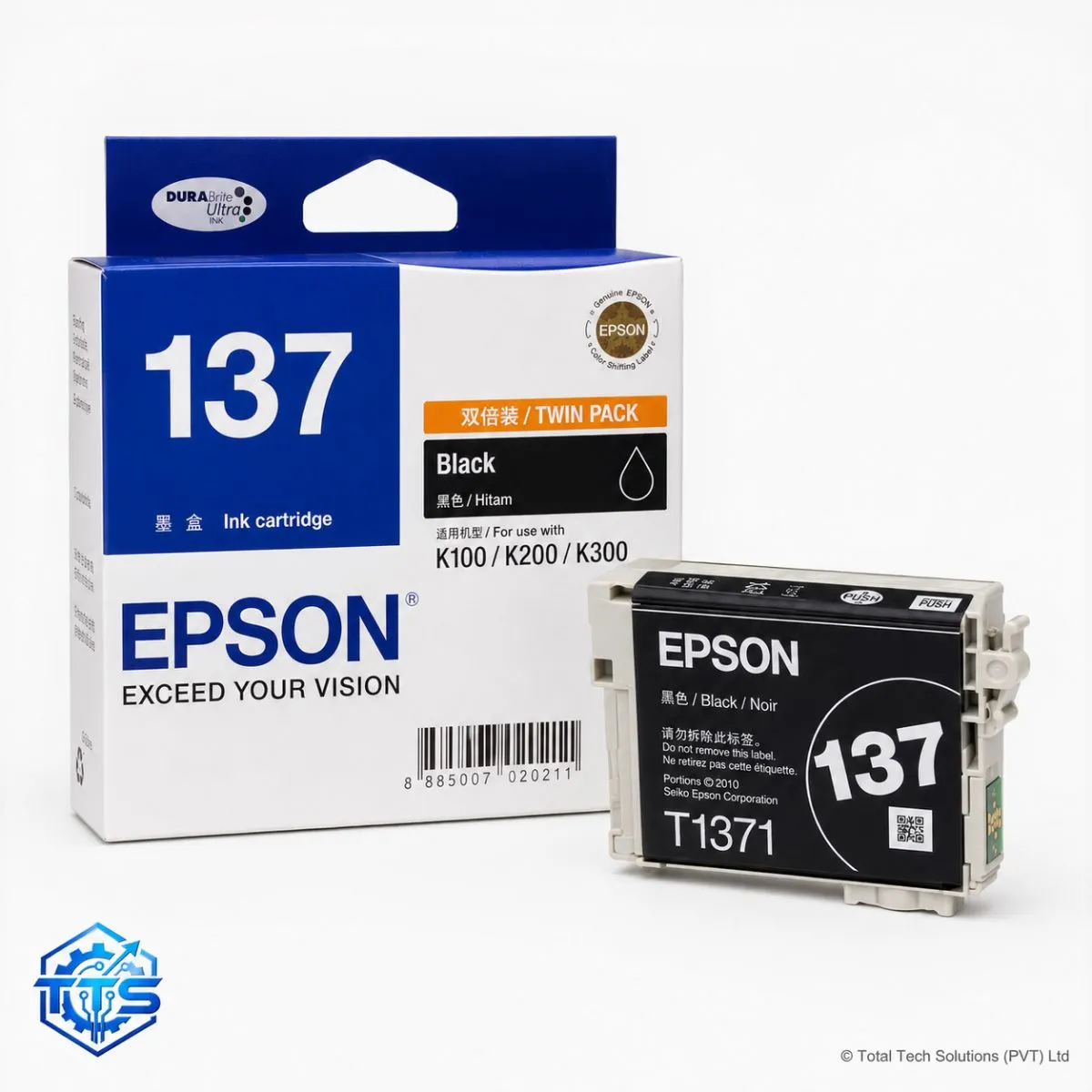 Epson 137 Black Original Ink Cartridge for Epson K100 / K200 / K300