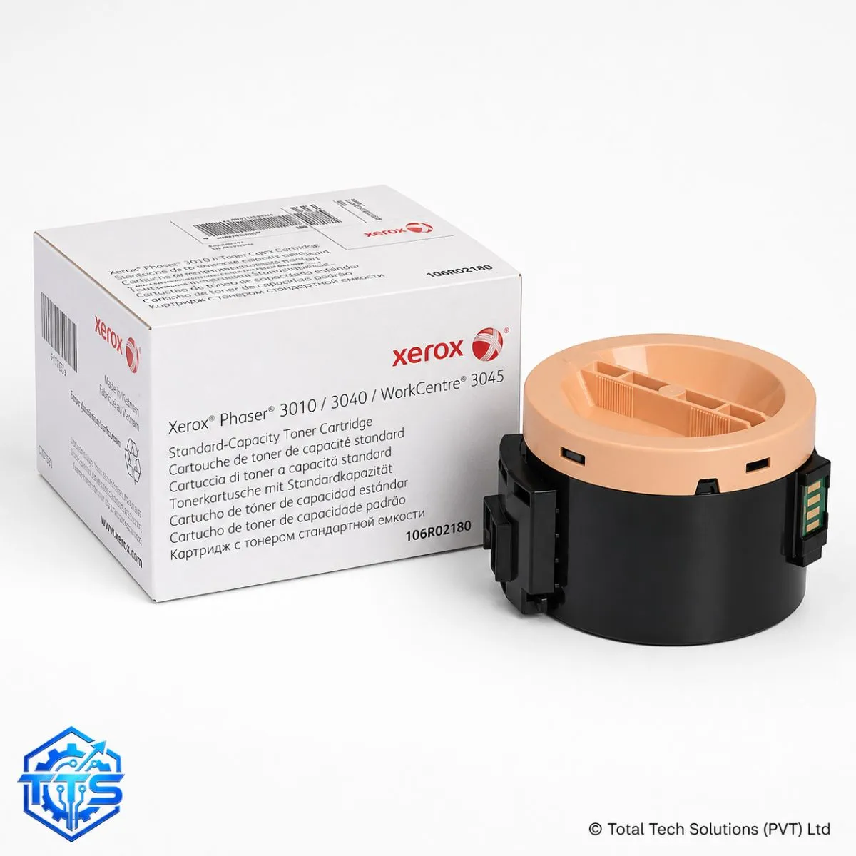 Xerox Phaser 3040 Original Black Toner Cartridge, image 2