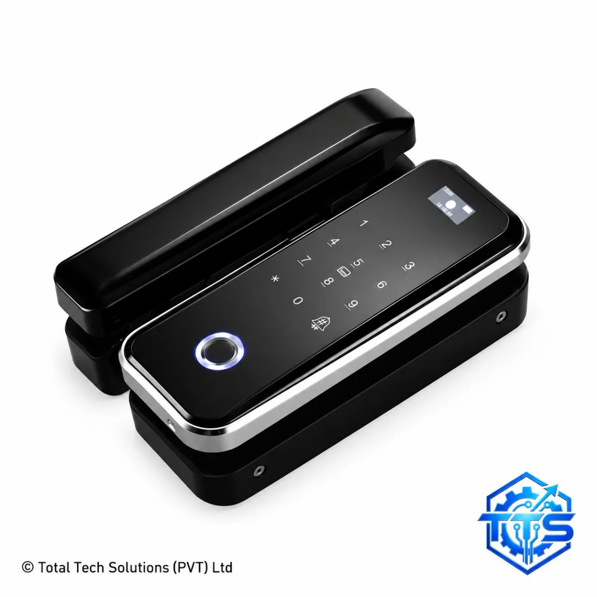ZKTeco GL300W Wi-Fi Smart Glass Door Lock with Fingerprint / Passcode / IC Card / App, image 2
